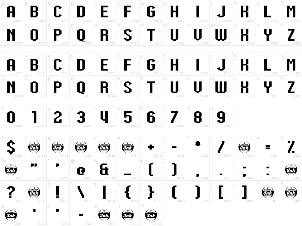 Shock Mint Fund Character Map