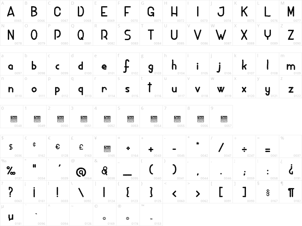 Silkworms Character Map
