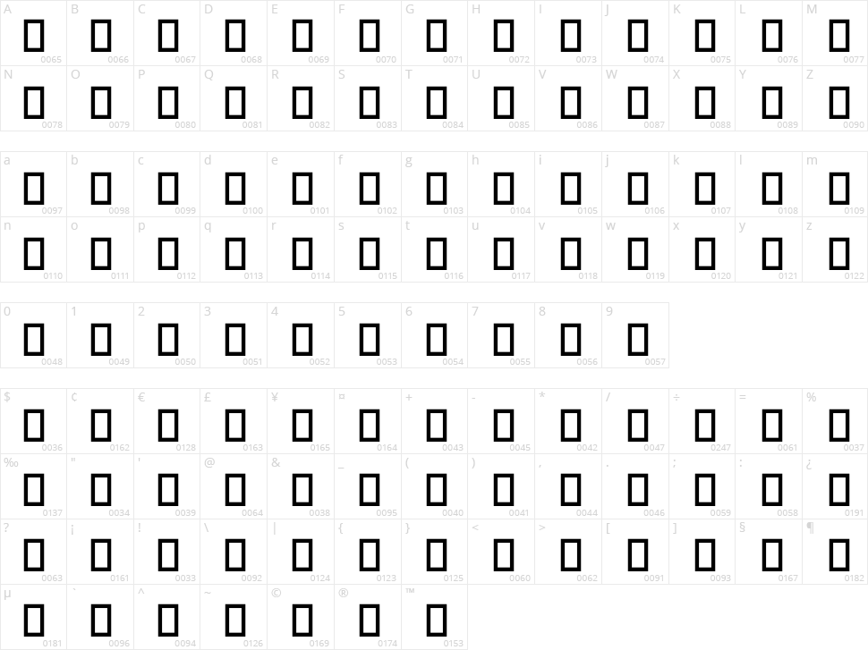 Silly Aliens Character Map