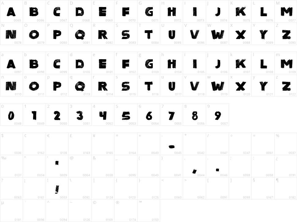 Sinister Black Character Map