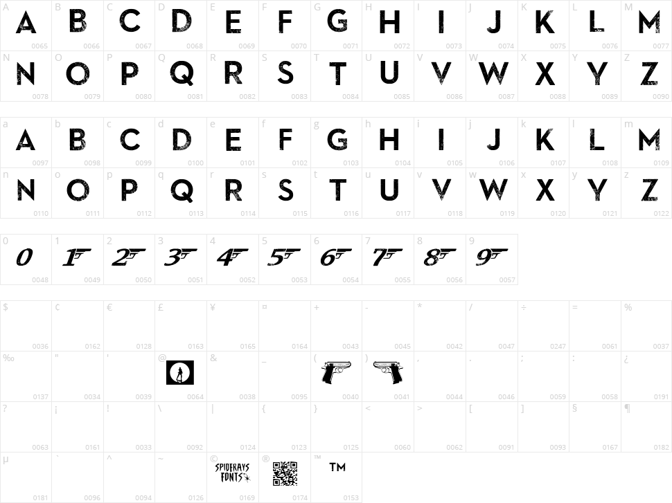 SkyFall Done Character Map