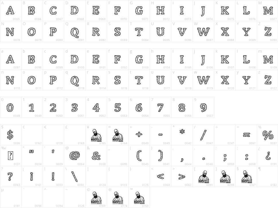 Smoked Fine Character Map