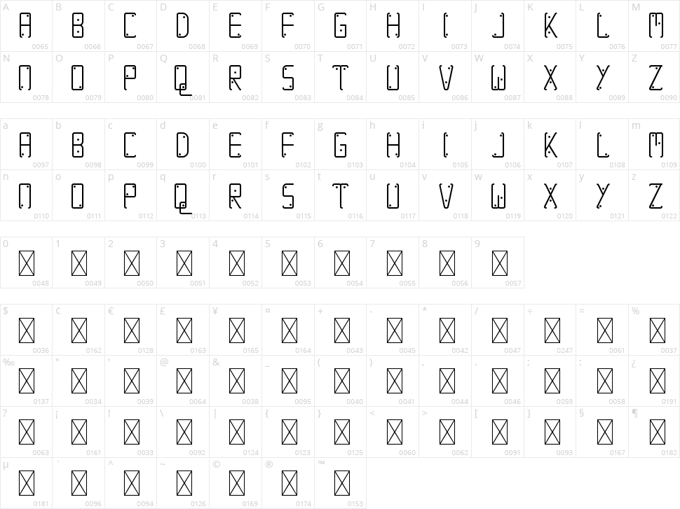 Snake Game Character Map