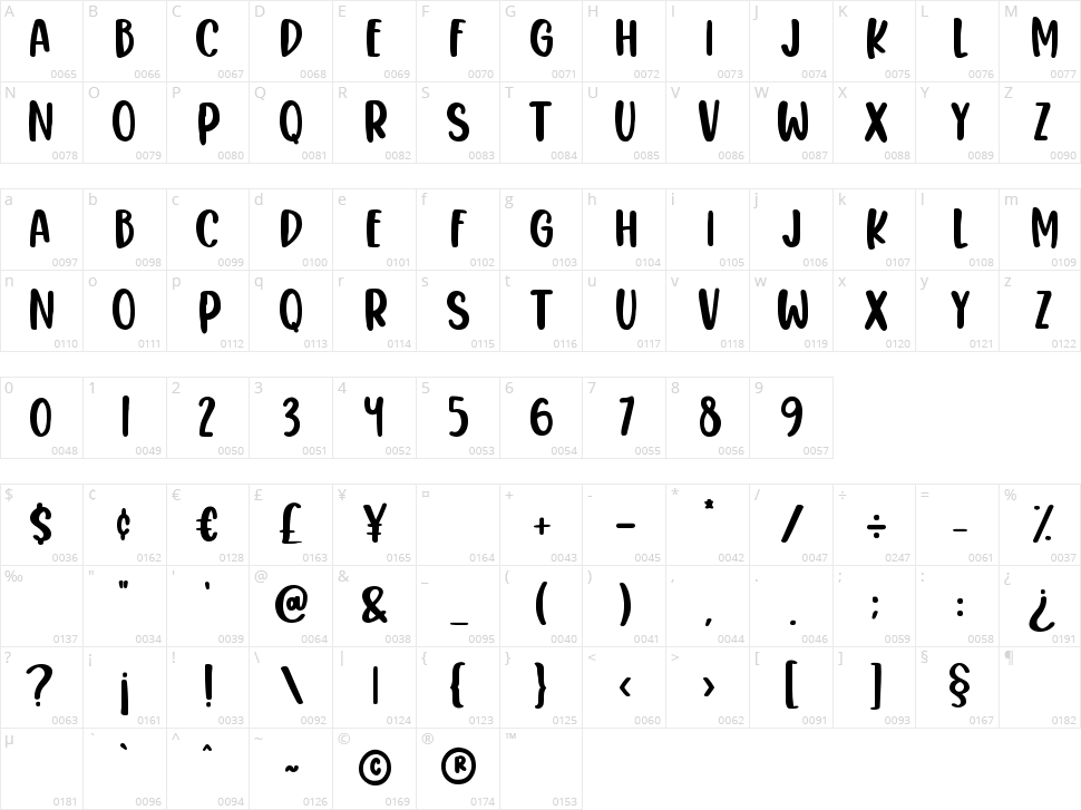 Snowy Night Character Map