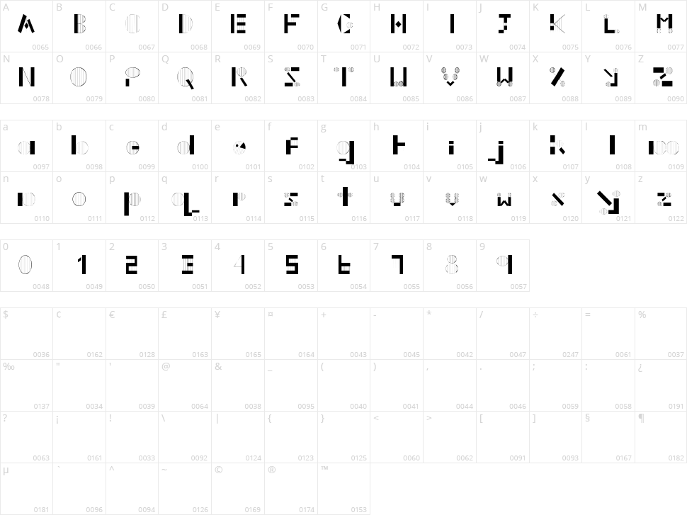 Sophie Hall Baudern Character Map