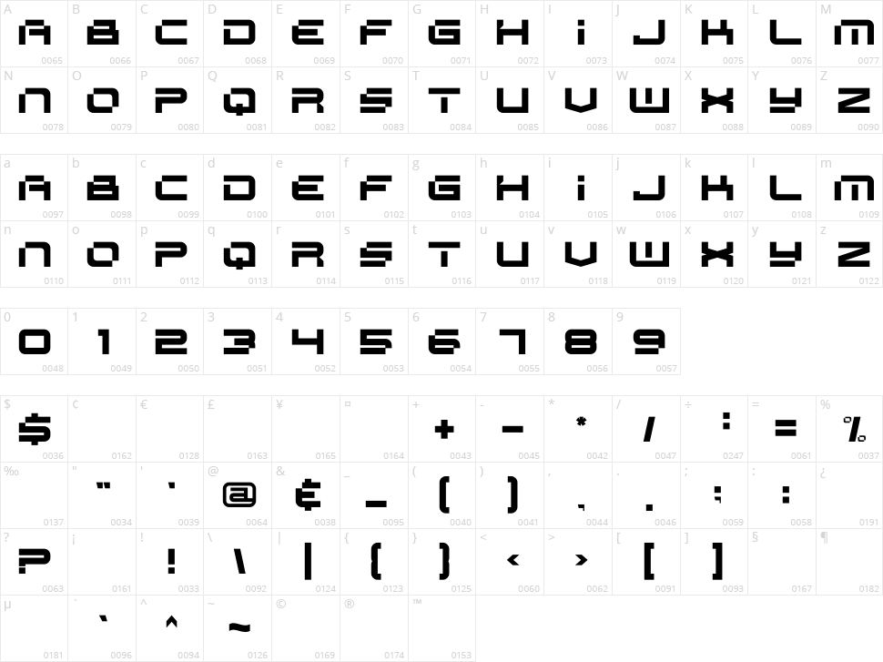 Space Racer Character Map