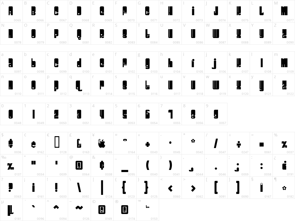 Space Beach Character Map