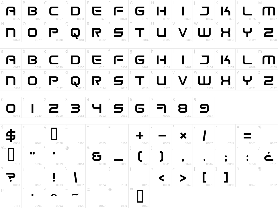 Space Frigate Character Map