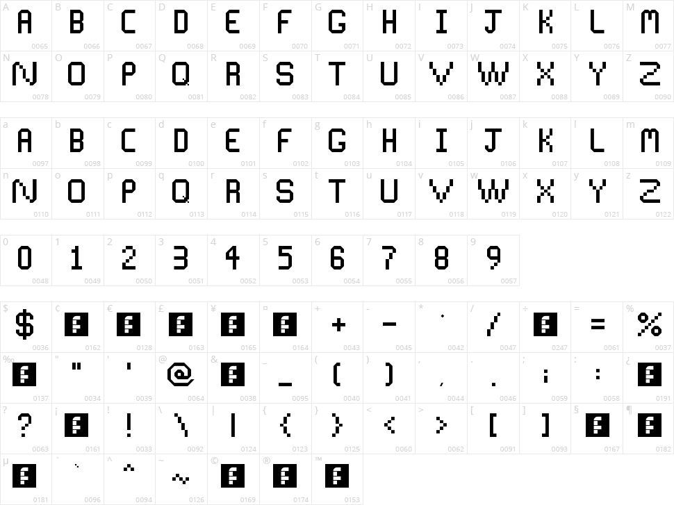 Space Theme Character Map