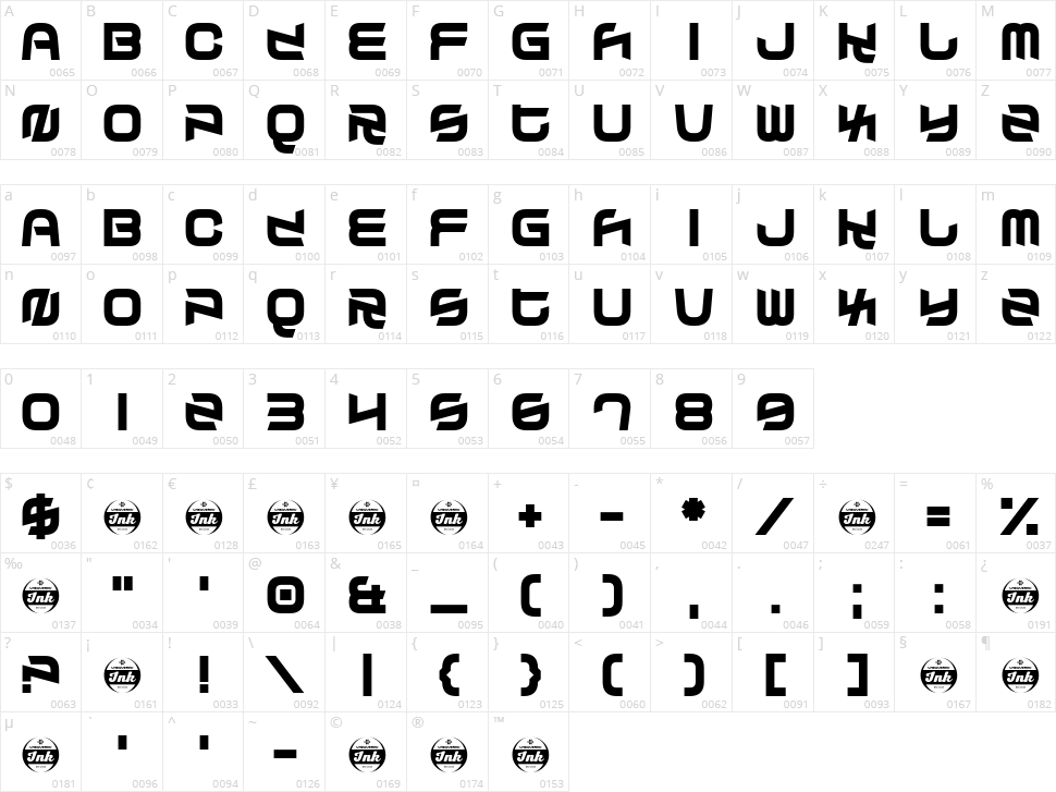 Splendid Confusion Character Map