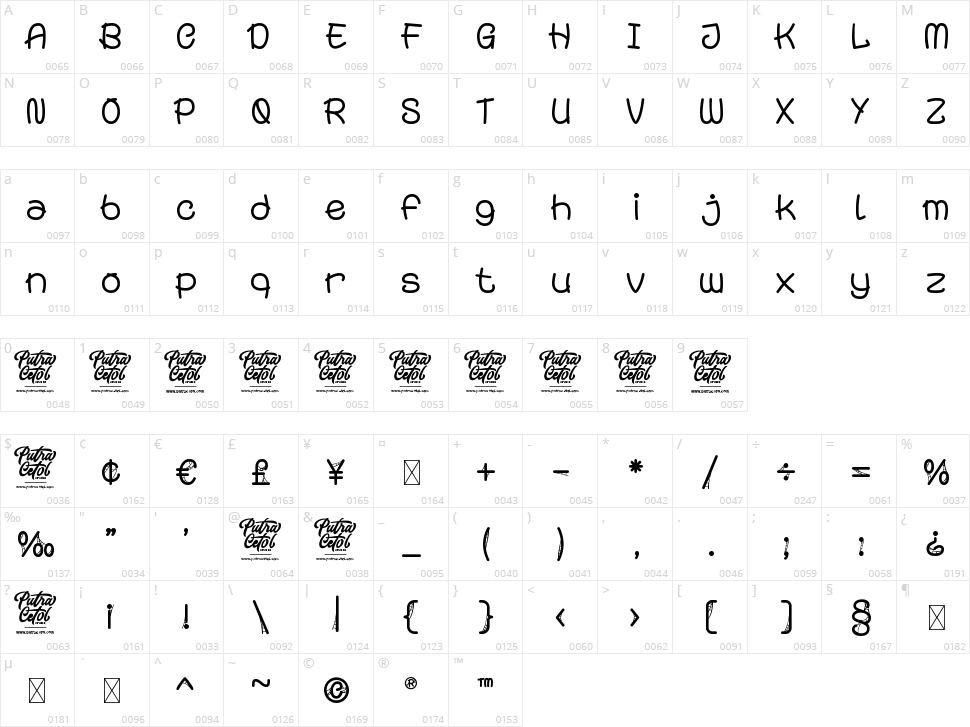Spooky Monsta Character Map