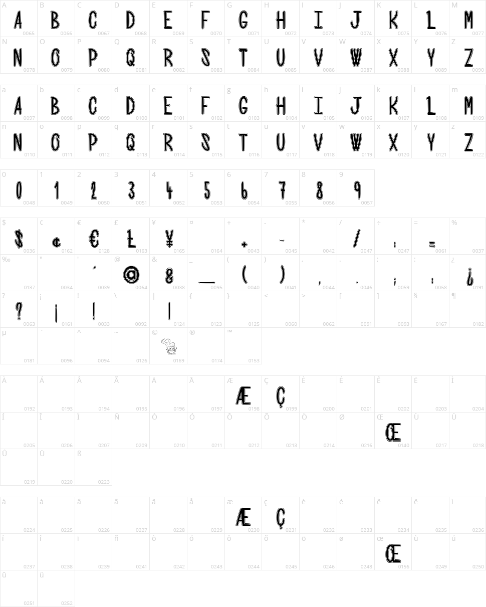 Spooky Night Character Map