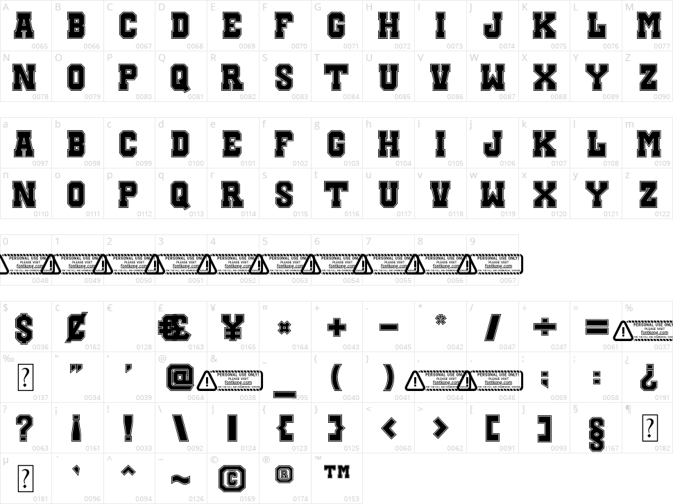 Sport Game Character Map