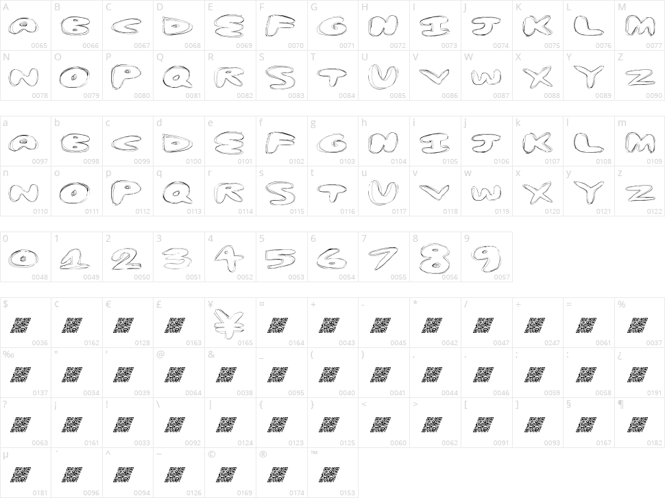 Spring Bump Character Map