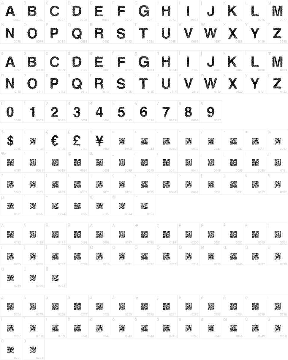 Steam Rose Character Map
