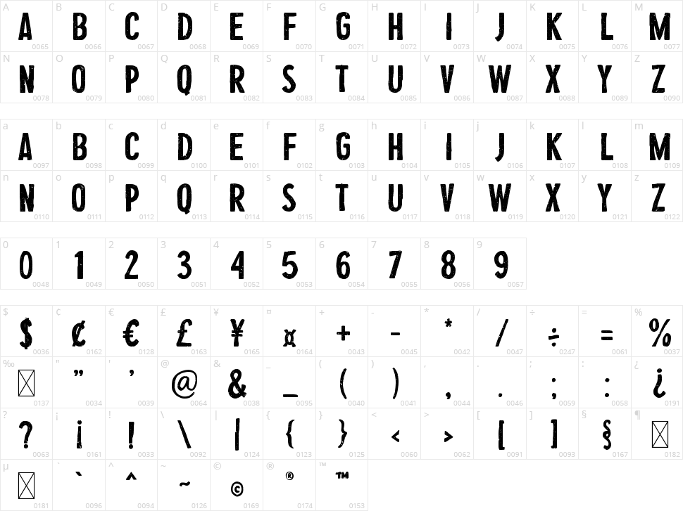 Stop Lost Character Map