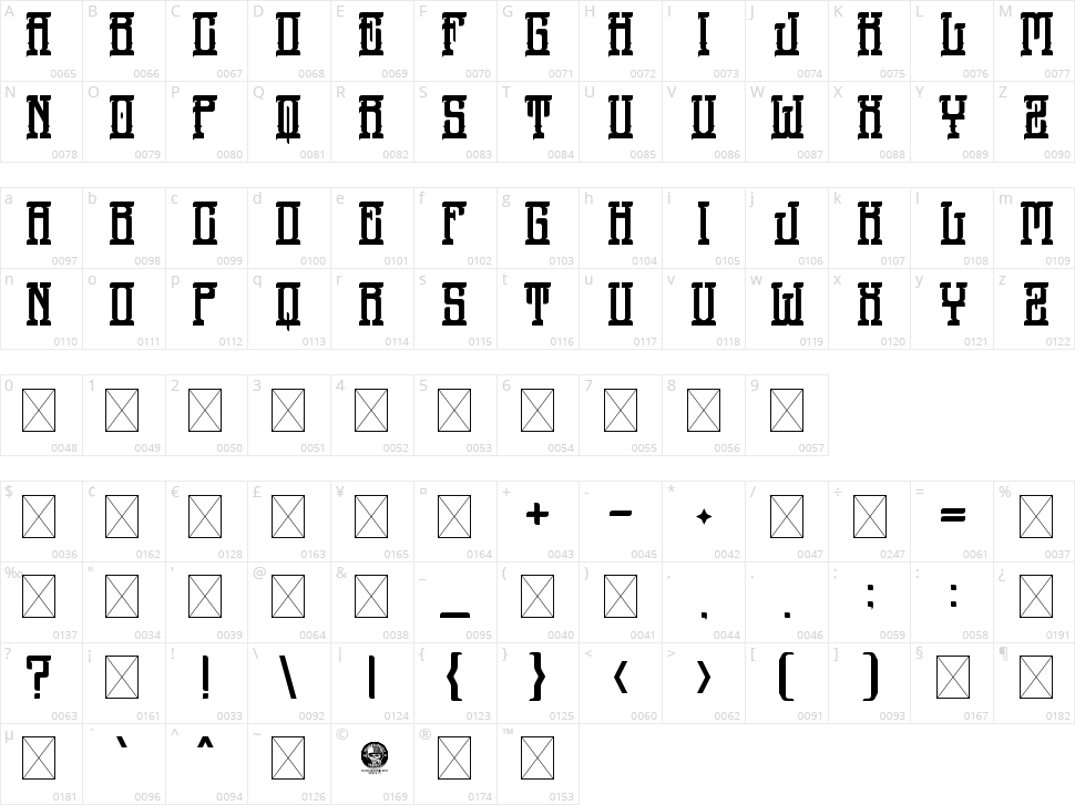 Street Colony Character Map
