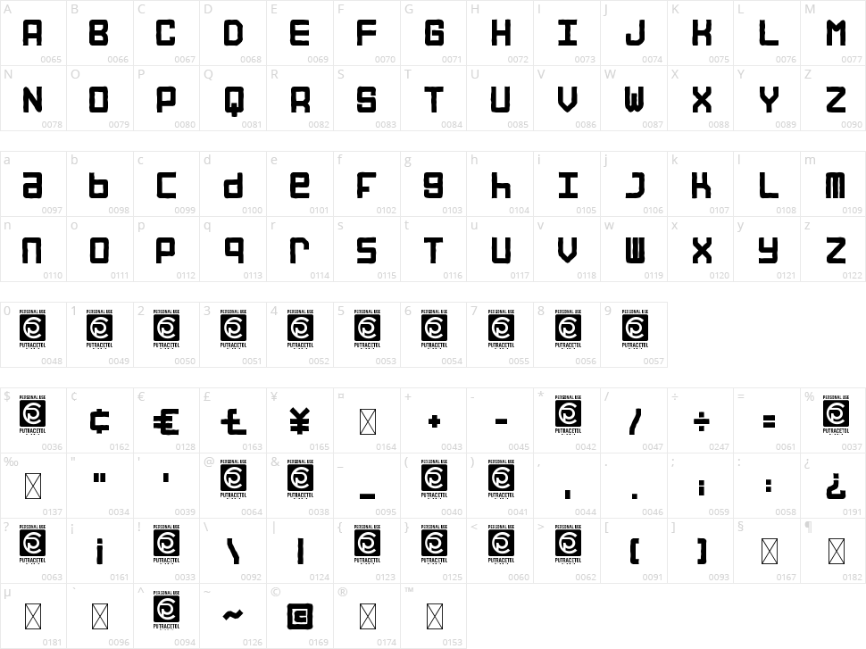 Street Road Character Map