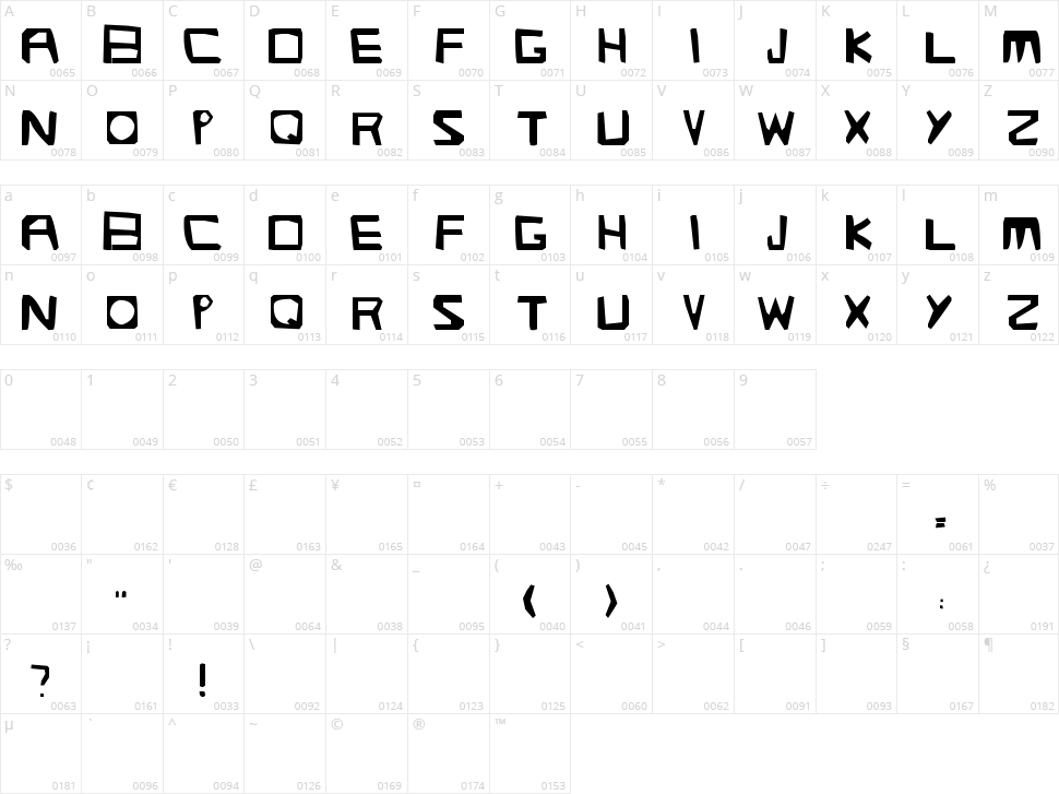 Streetlight Character Map
