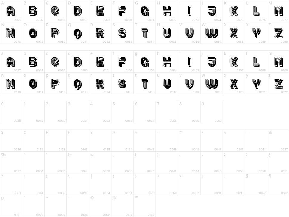 Subway Character Map