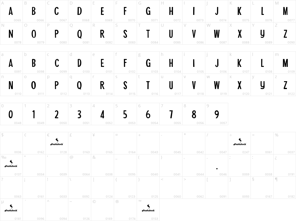 Tahiti Sans Character Map
