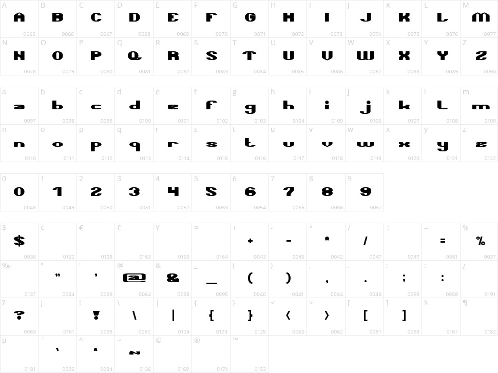 Take Me Home Character Map