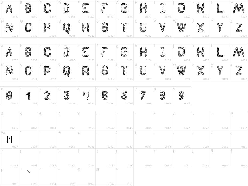 Tenebrous St Character Map