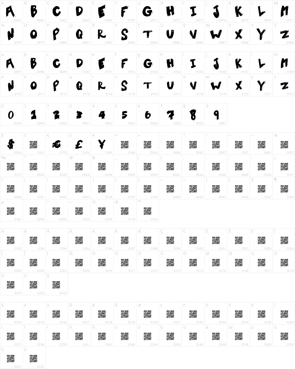 Tent Sale Character Map