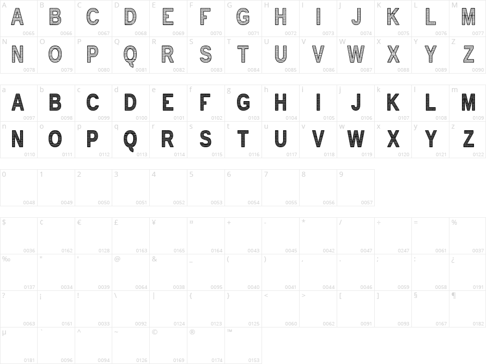 Text Inside TFB Character Map