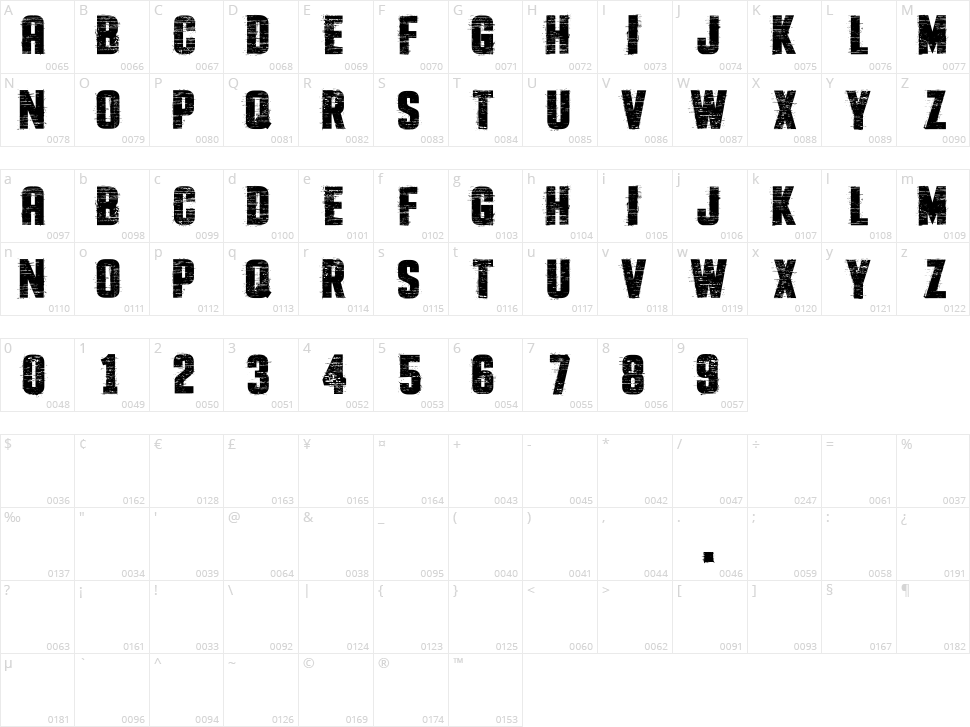 The Flast Character Map