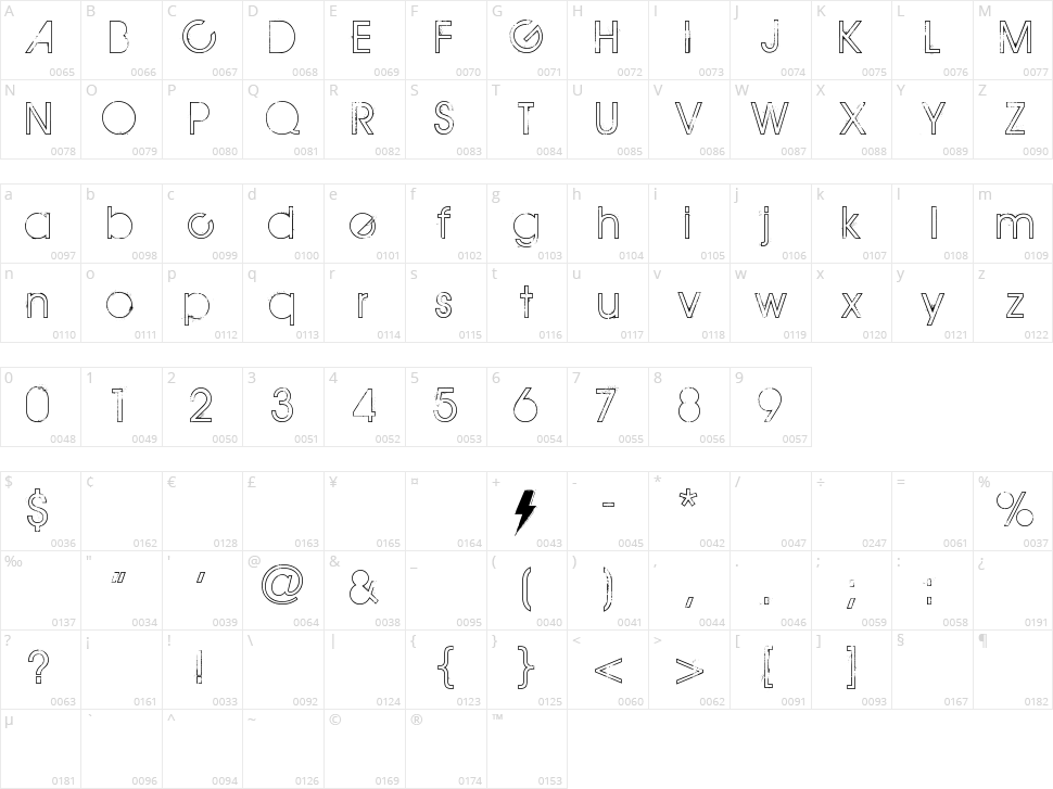 The Maple Origins Character Map