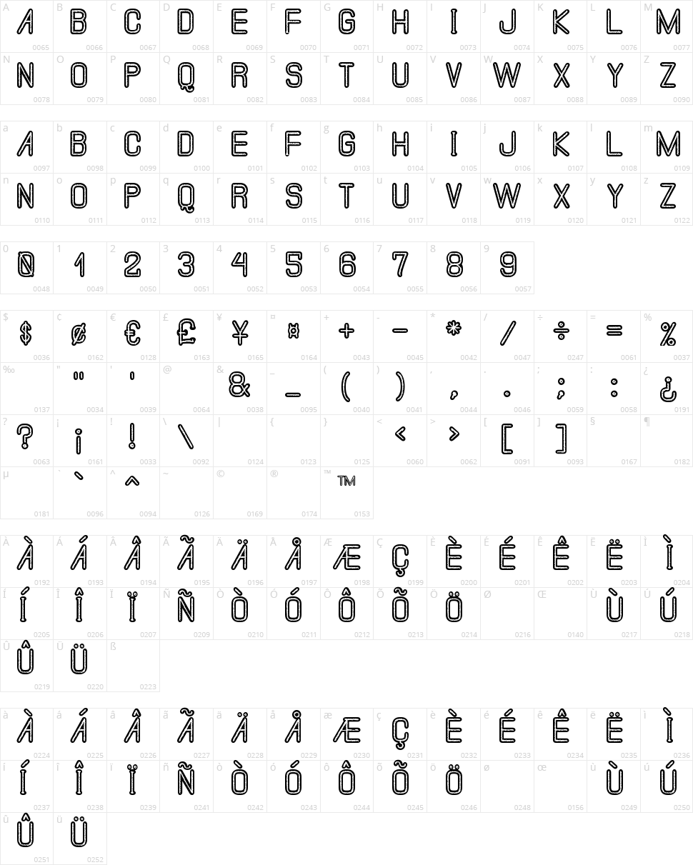 The Misty South St Character Map