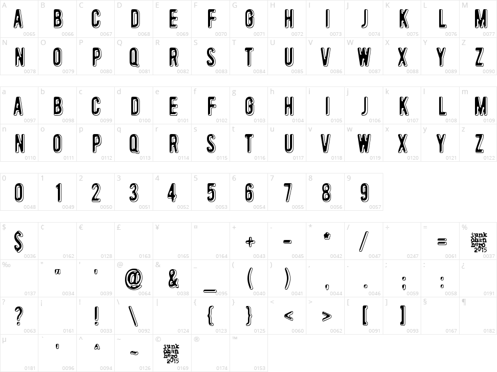 Toinen tammikuu Character Map