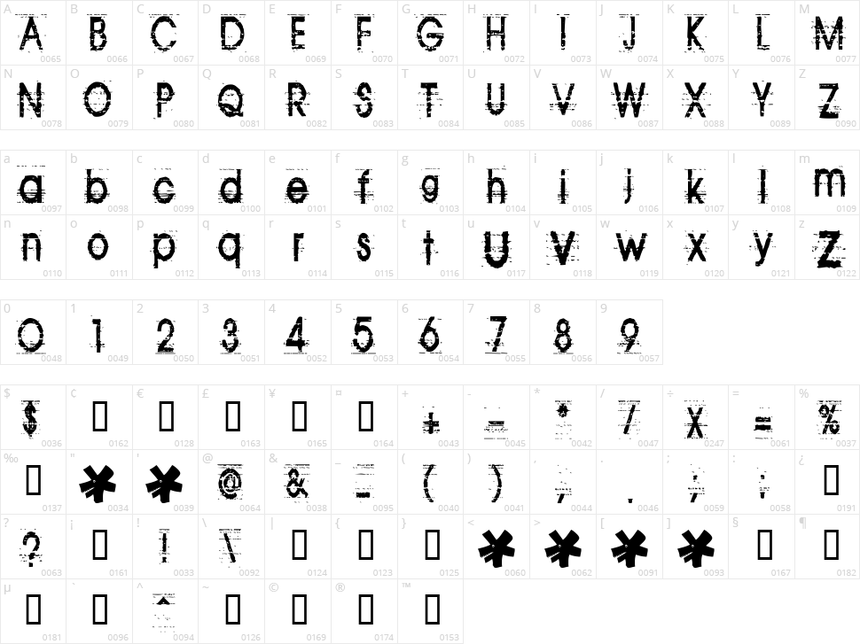 Tom Violence Character Map
