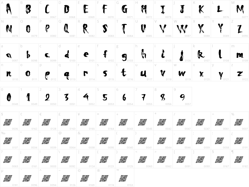 Total Eclipse Character Map