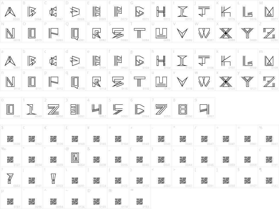Tracksion Character Map