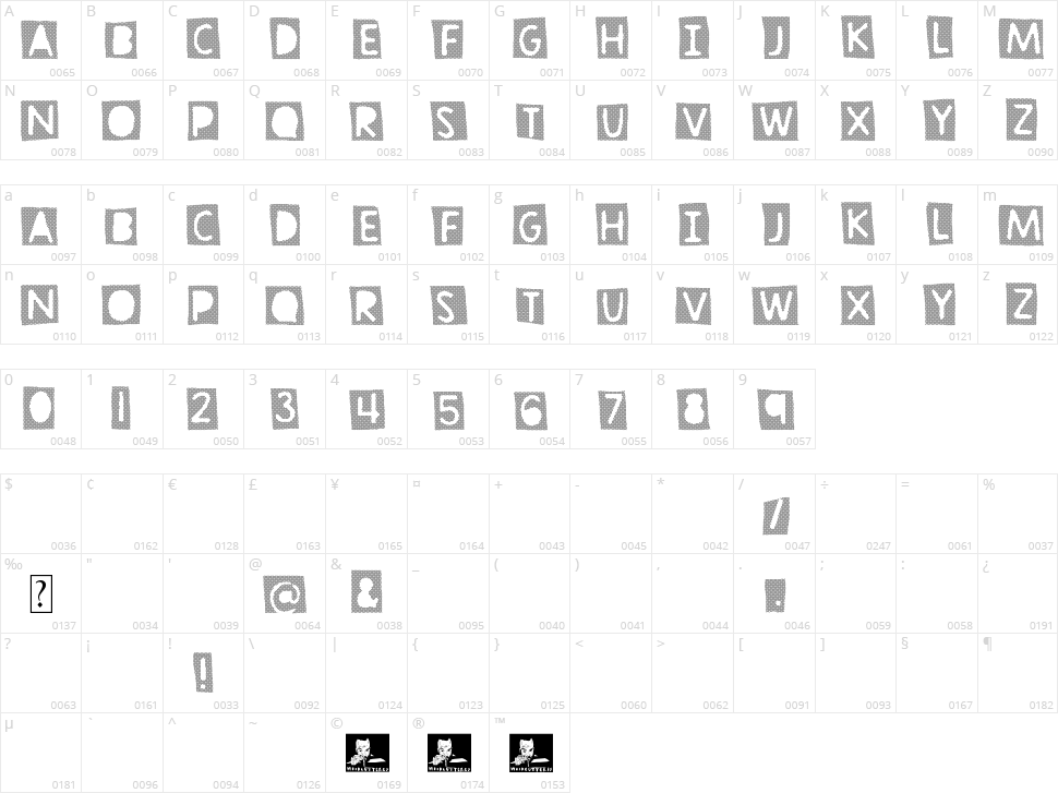 Tramita club Character Map