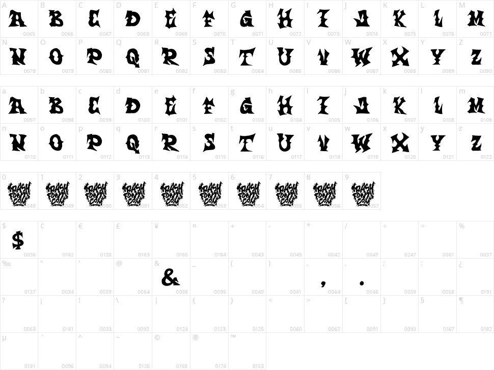 Trash Hero Character Map