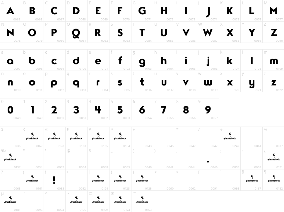 TypoGraphica Character Map