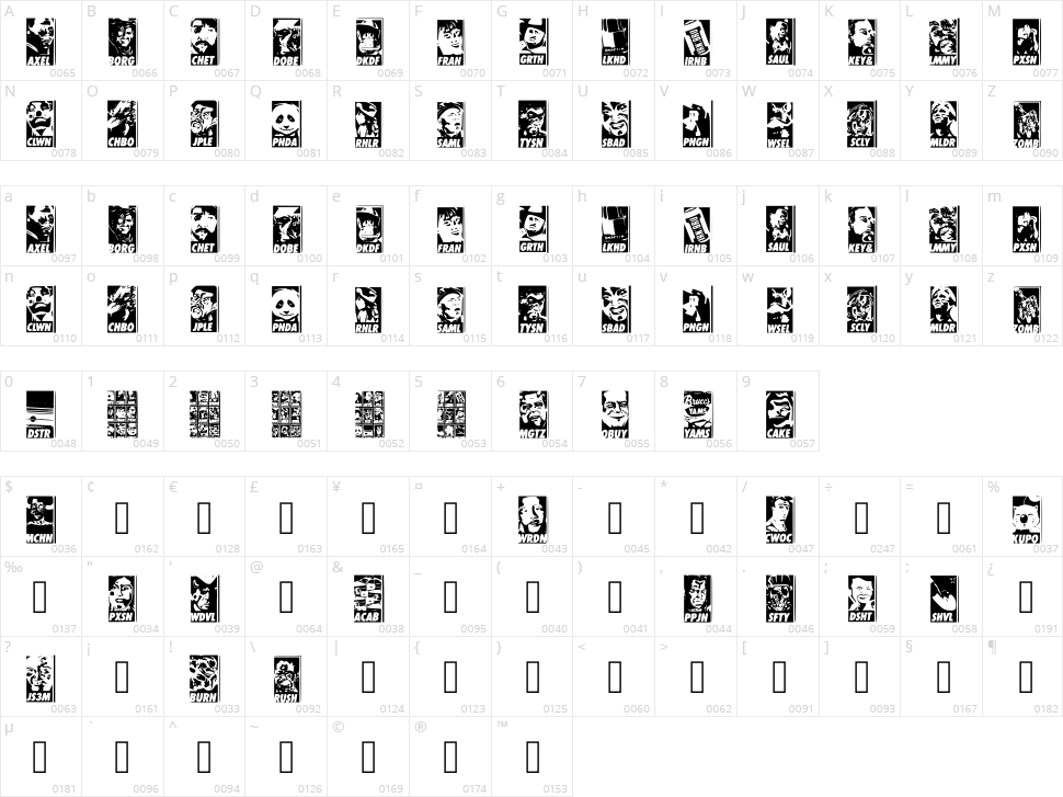 Ubuy Iconic Character Map