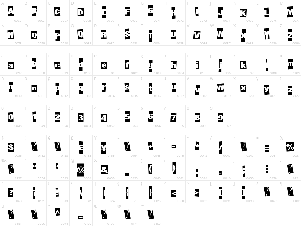 Underground Event Character Map