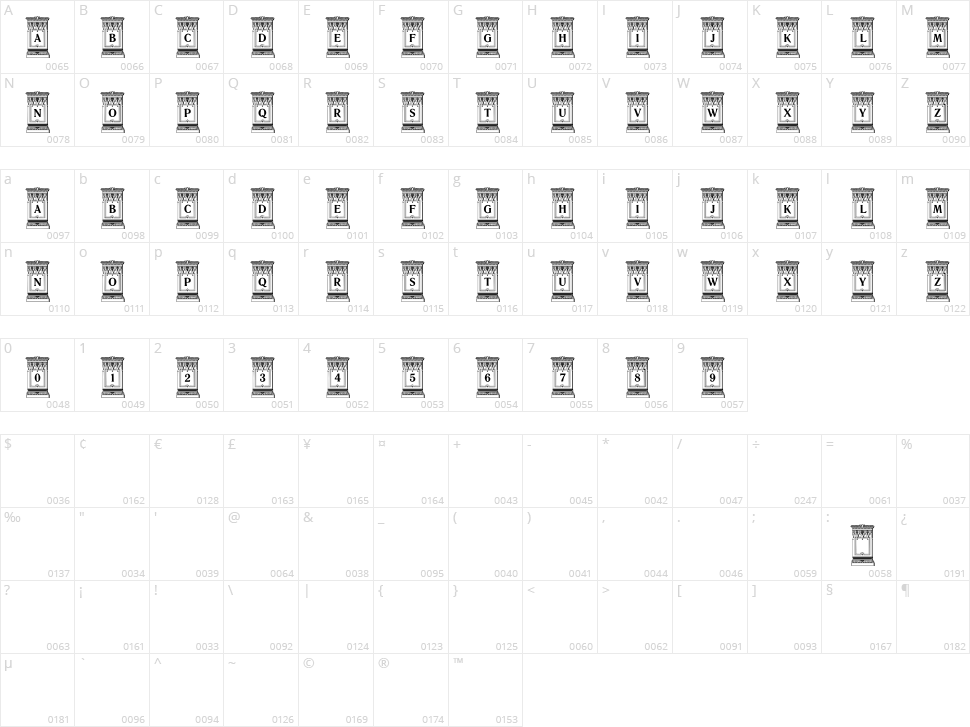 Unnamed Caps Two Character Map