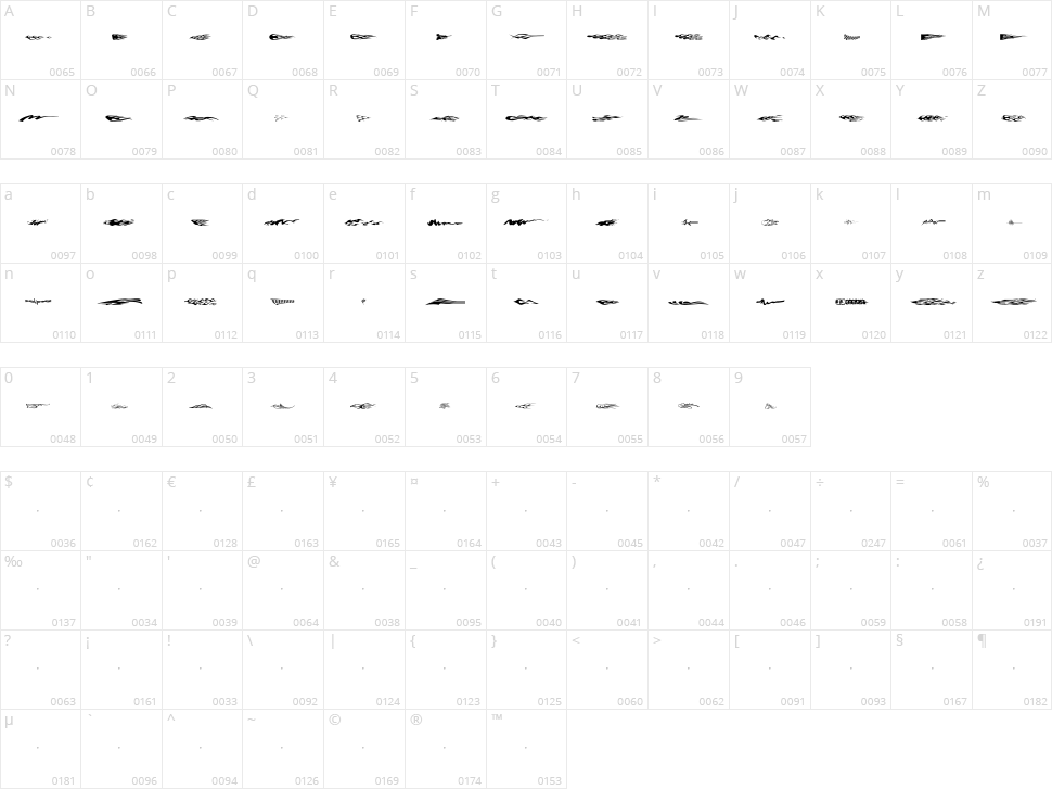 Vehicle Decals 'Flames & Art' Character Map