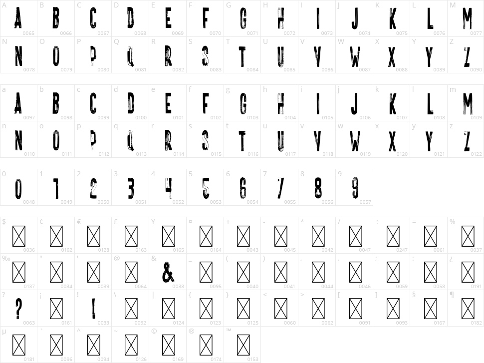 Vtks Freakin Character Map