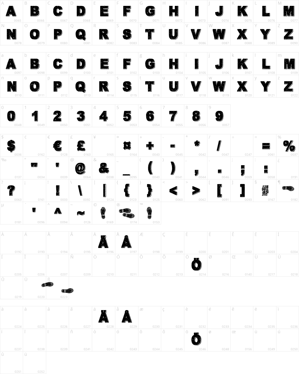 Walk with me now Character Map