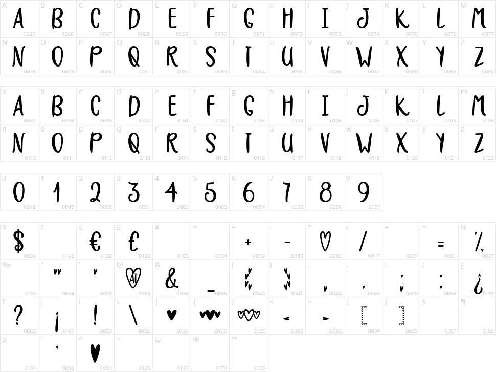 Warm Winter Cuddles Character Map