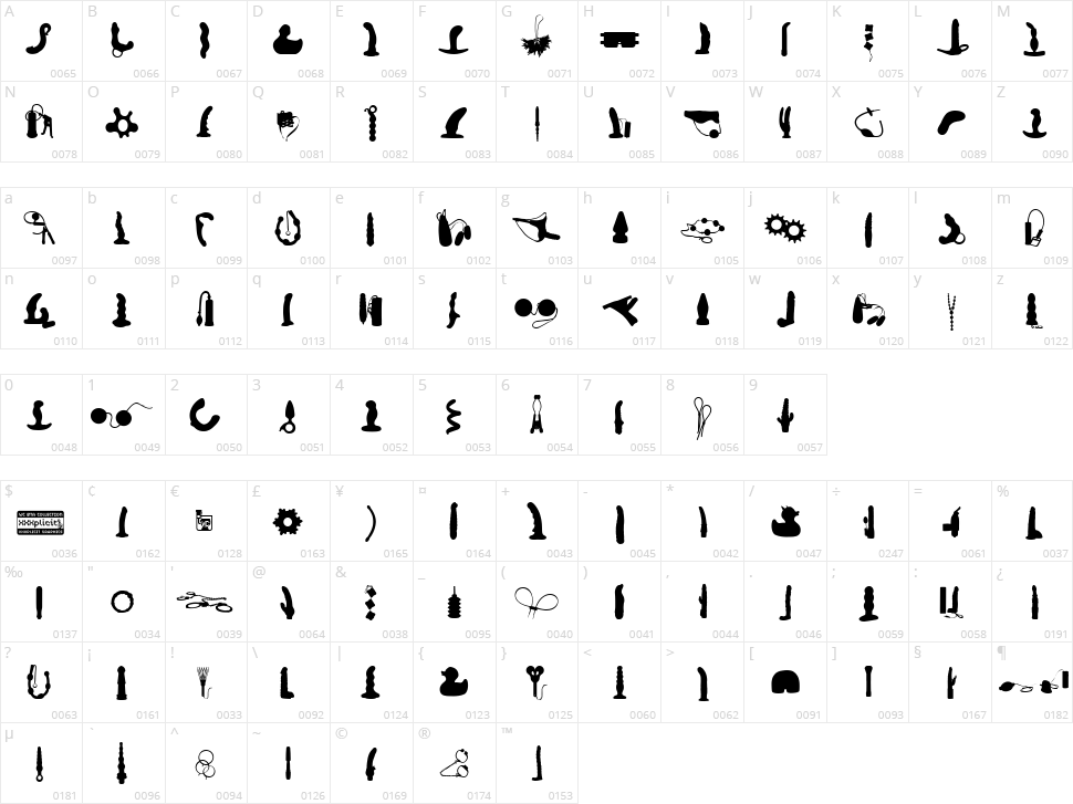 WC XXXplicit Bta Character Map