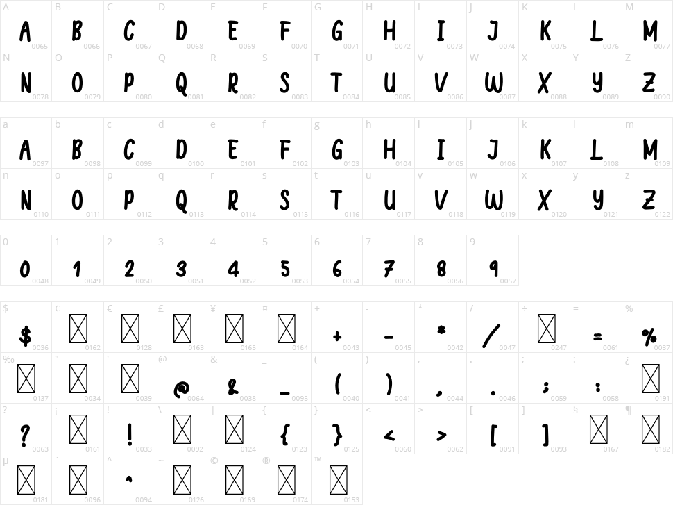 Welcome December Character Map