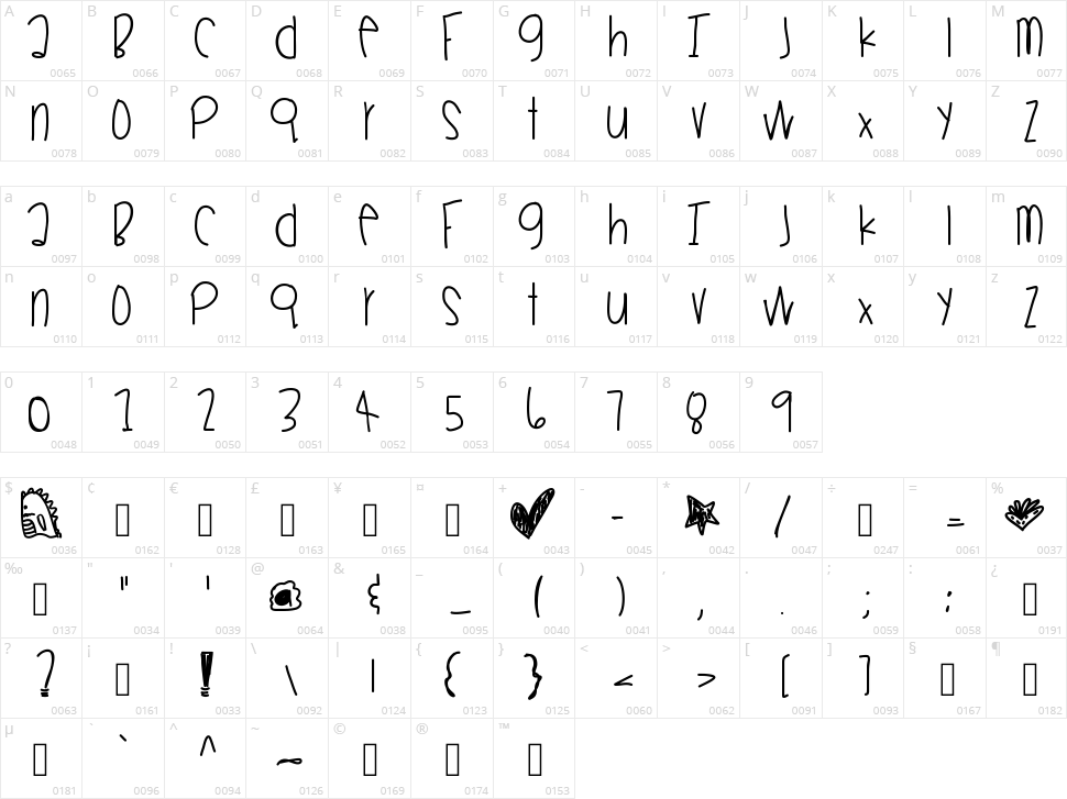 Winners Parade Character Map