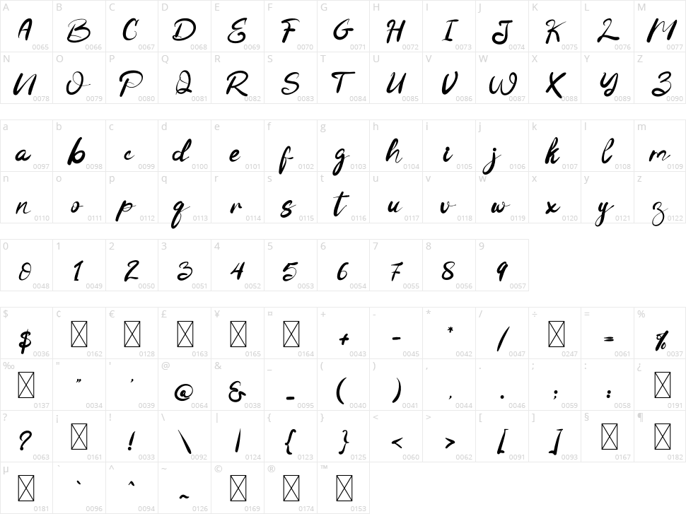 Winter Space Character Map